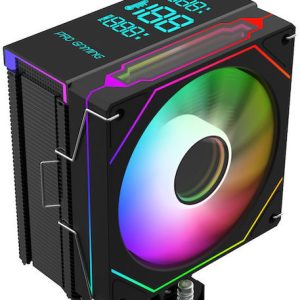 Cpu Cooler Progaming Thermoguard Dtx 5 Heatpipes Real-time Cpu Temperature Display 120mm Argb Pwm Fan 360w Black
